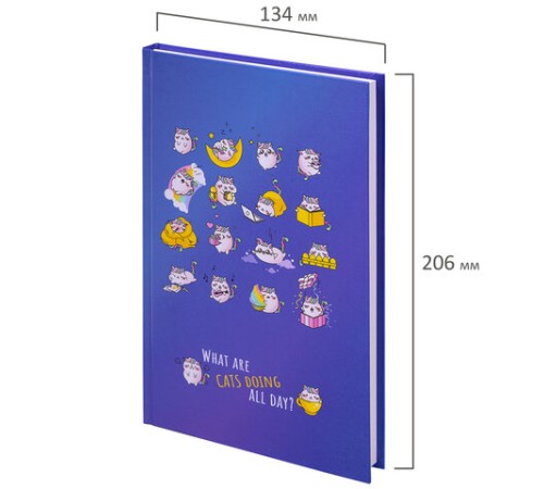 Блокнот А5 (134х206 мм), 80 л., твёрдый, клетка, BRAUBERG KIDS, 