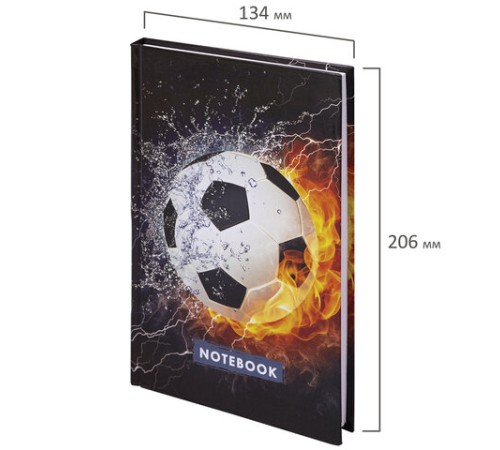 Блокнот А5 (134х206 мм), 80 л., твёрдый, клетка, BRAUBERG KIDS, 