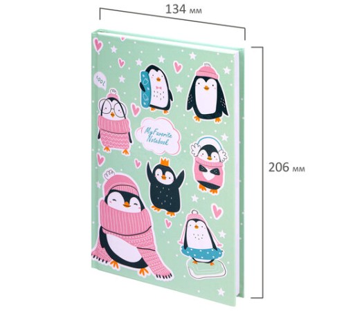 Блокнот А5 (134х206 мм), 80 л., твёрдый, клетка, BRAUBERG KIDS, 