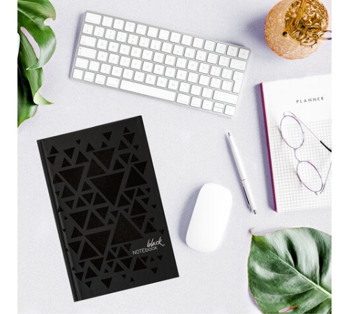 Блокнот А5 134х206 мм, 80 л., твердый, клетка, выборочный лак, STAFF, 