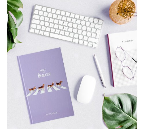 Блокнот А5 134х206 мм, 80 л., твердый, клетка, выборочный лак, STAFF, 