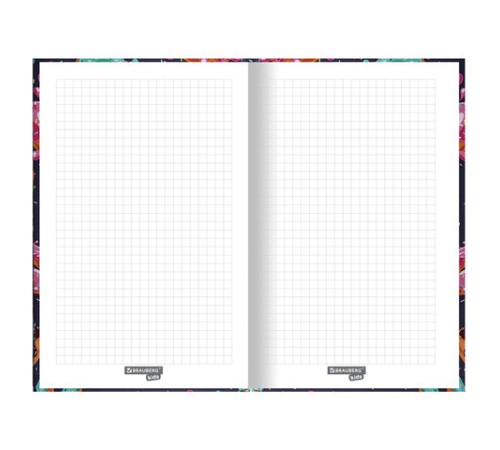 Блокнот А5 (134х206 мм), 80 л., твёрдый, клетка, выборочный лак, BRAUBERG KIDS, 