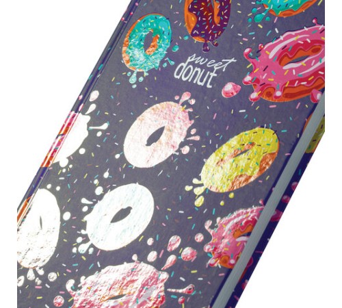 Блокнот А5 (134х206 мм), 80 л., твёрдый, клетка, выборочный лак, BRAUBERG KIDS, 