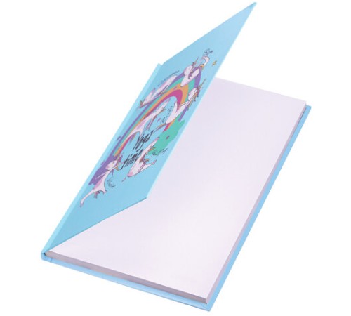 Блокнот А5 (134х206 мм), 80 л., твёрдый, клетка, выборочный лак, BRAUBERG KIDS, 