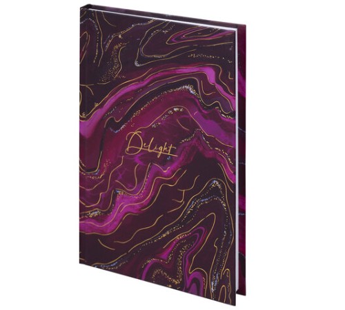 Блокнот А5 134х206 мм, 80 л., твёрдый, клетка, тиснение фольгой, STAFF, 