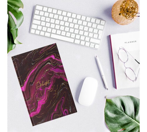 Блокнот А5 134х206 мм, 80 л., твёрдый, клетка, тиснение фольгой, STAFF, 