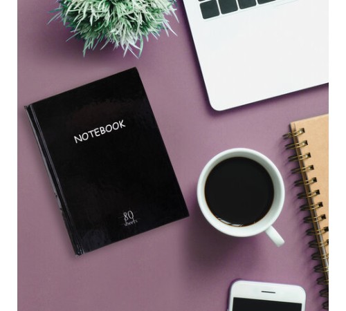 Блокнот МАЛЫЙ ФОРМАТ (110х147 мм), А6, 80 л., твёрдый, клетка, STAFF, 