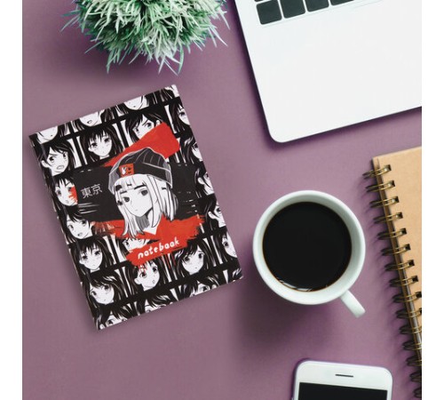 Блокнот МАЛЫЙ ФОРМАТ (110х147 мм), А6, 80 л., твёрдый, клетка, STAFF, 