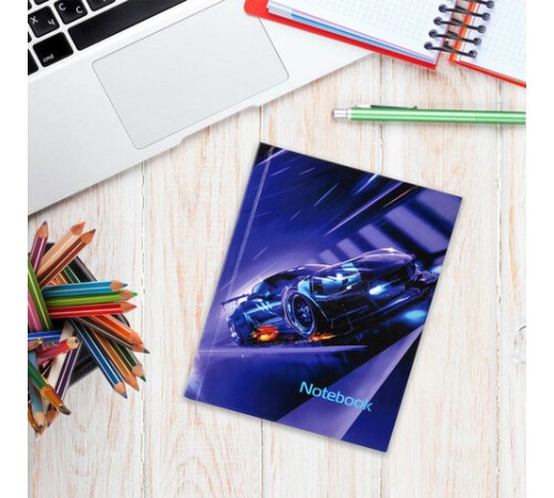 Блокнот МАЛЫЙ ФОРМАТ (110х147 мм), А6, 80 л., твёрдый, клетка, BRAUBERG KIDS, 