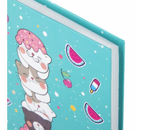 Блокнот МАЛЫЙ ФОРМАТ (110х147 мм), А6, 80 л., твёрдый, клетка, BRAUBERG KIDS, 