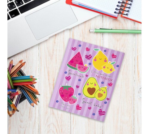 Блокнот МАЛЫЙ ФОРМАТ (110х147 мм), А6, 80 л., твёрдый, клетка, BRAUBERG KIDS, 