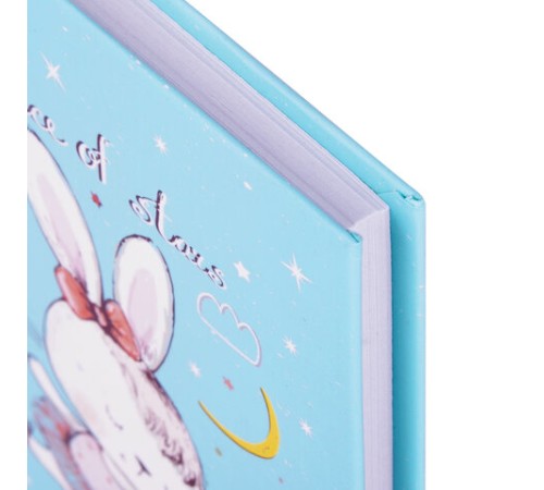 Блокнот МАЛЫЙ ФОРМАТ (110х147 мм), А6, 80 л., твёрдый, клетка, выборочный лак, BRAUBERG KIDS, 