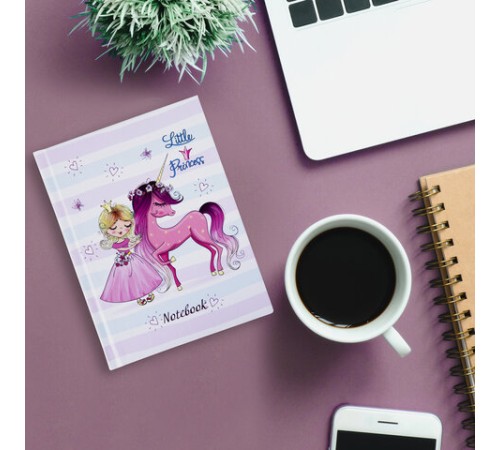 Блокнот МАЛЫЙ ФОРМАТ (110х147 мм), А6, 80 л., твёрдый, клетка, выборочный лак, BRAUBERG KIDS, 