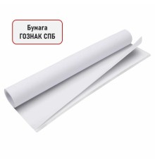 Бумага для акварели А0 (1200х840 мм), 5 листов, среднее зерно, 200 г/м2, ГОЗНАК, BRAUBERG ART CLASSIC, 114487