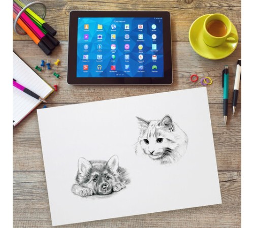 Бумага для рисования и графики А3, 50 л., 200 г/м2, ВАТМАН ГОЗНАК СПб, в коробке, BRAUBERG ART, 114490