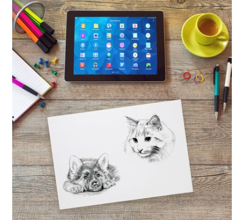 Бумага для рисования и графики в папке А4, 20 л., 200 г/м2, ВАТМАН ГОЗНАК, BRAUBERG ART CLASSIC, 114492