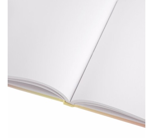 Скетчбук, белая бумага 80 г/м2, 195х195 мм, 80 л., резинка, твердый, BRAUBERG ART DEBUT 