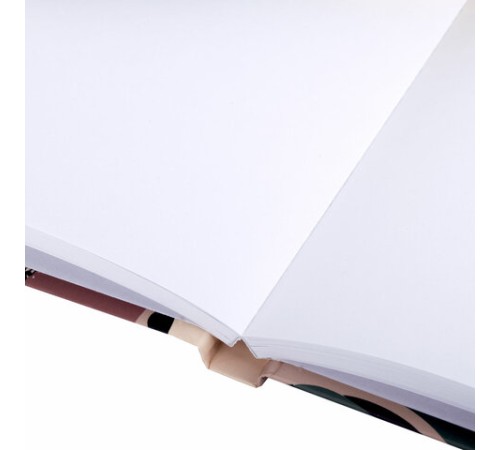 Скетчбук, белая бумага 120 г/м2, 145х203 мм, 80 л., резинка, твердый, BRAUBERG ART DEBUT 