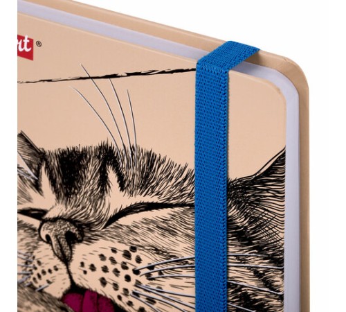 Скетчбук, белая бумага 160 г/м, 145х203 мм, 64 л., резинка, твердый, BRAUBERG ART CLASSIC 