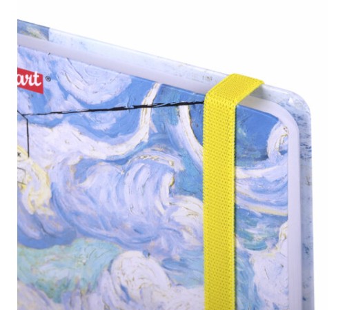 Скетчбук, белая бумага 160 г/м2, 145х203 мм, 64 л., резинка, твердый, BRAUBERG ART CLASSIC 