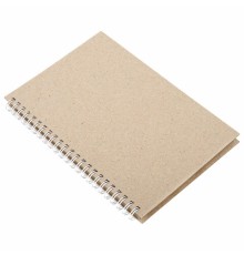 Скетчбук, крафт бумага 80 г/м2, 145х205 мм, 60 л., гребень, твердая обложка, BRAUBERG ART DEBUT, 115065