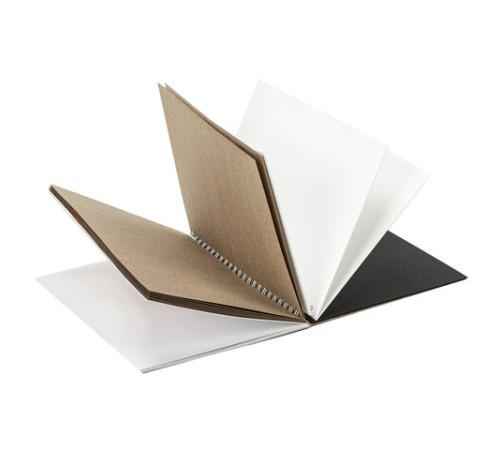 Скетчбук, 4 типа бумаги (акварельная, белая, черная, крафт) 146х204 мм, 60 л., гребень, BRAUBERG ART DEBUT, АНИМЕ, 115066 