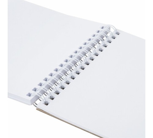 Скетчбук, белая бумага 160 г/м2, 140х201 мм, 40 л., гребень, жесткая подложка, BRAUBERG ART CLASSIC, ассорти, 115071