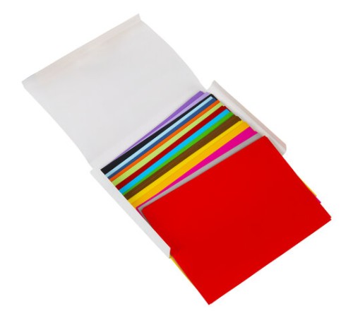 Цветная бумага А4 ТОНИРОВАННАЯ В МАССЕ, 160 листов, 16 цветов, 80 г/м2, BRAUBERG, 115089