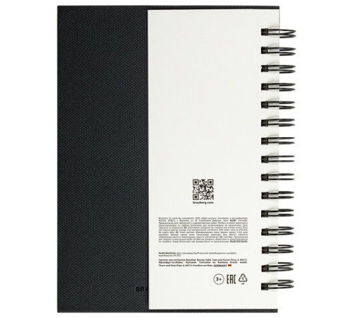 Скетчбук, слоновая кость 100 г/м2, 148х210 мм, 80 л., гребень, твердая обложка, BRAUBERG ART PREMIERE, 115109 