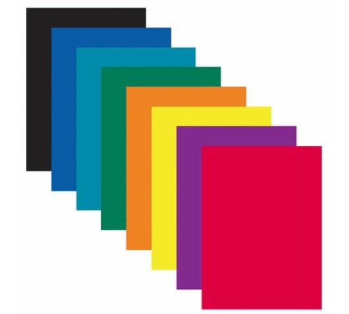 Картон цветной А4 МЕЛОВАННЫЙ, 16 листов, 8 цветов, в папке, BRAUBERG KIDS, 200х290 мм, 