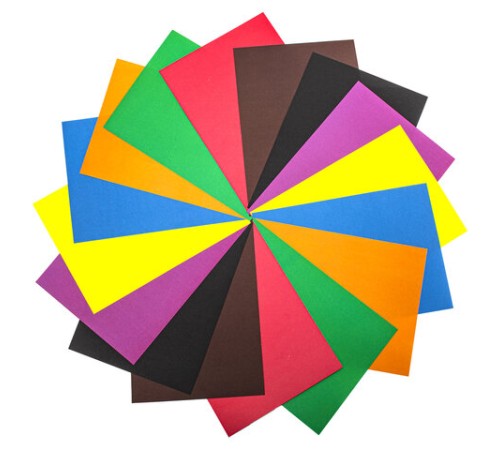 Цветная бумага А4 офсетная, 16 листов, 8 цветов, папка, индивидуальная упаковка, BRAUBERG KIDS, 200х290 мм, 