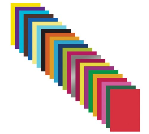 Цветная бумага А4 мелованная, 24 листов, 24 цвета, папка, индивидуальная упаковка, BRAUBERG KIDS, 200х280 мм, 115163