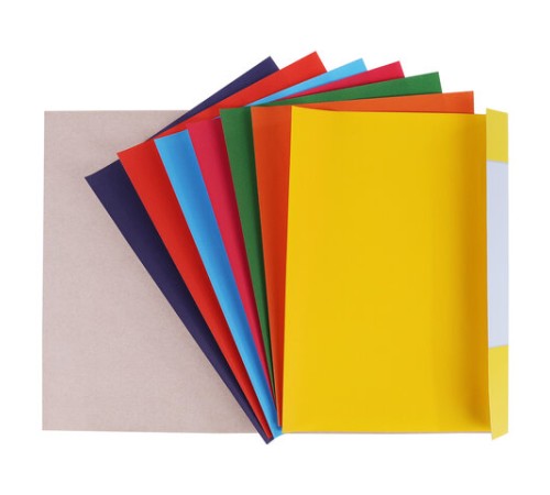 Цветная бумага А4 офсетная, 24 листа, 8 цветов, в папке, ЮНЛАНДИЯ, 200х283 мм, 