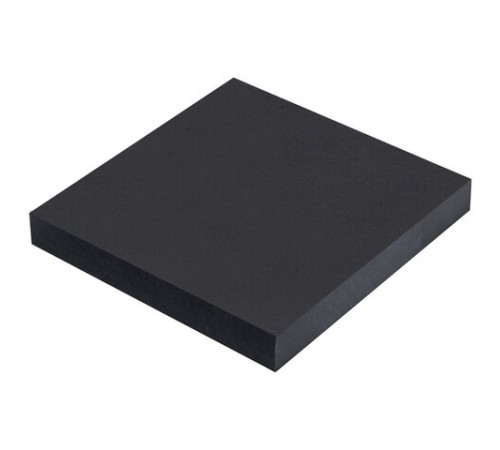 Блок самоклеящийся (стикеры) черный BRAUBERG BLACK, 76х76 мм, 100 листов, 115204