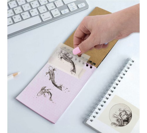 Блок самоклеящийся прозрачный (стикеры) BRAUBERG TRANSPARENT 76х76 мм, 100 листов, 115205