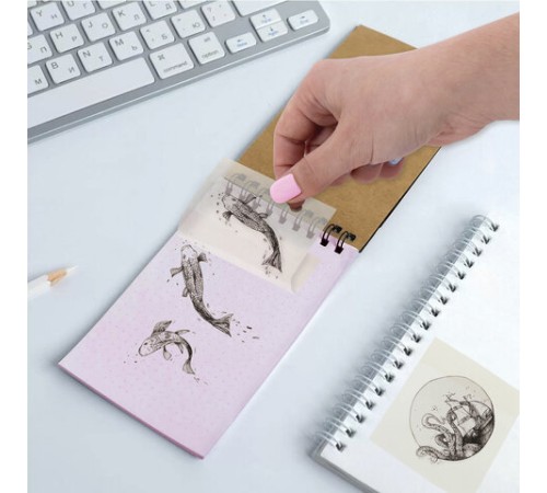 Блок самоклеящийся прозрачный (стикеры) BRAUBERG TRANSPARENT 90х70 мм, 50 листов, 115206