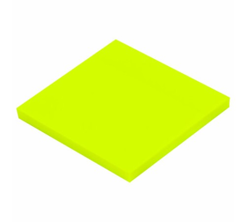 Блок самоклеящийся прозрачно-желтый (стикеры) BRAUBERG TRANSPARENT 76х76 мм, 100 листов, 115207