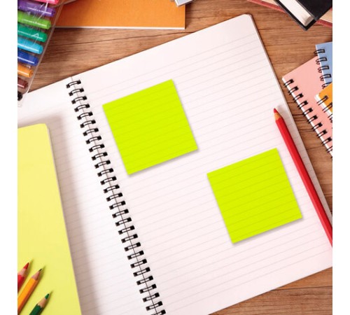 Блок самоклеящийся прозрачно-желтый (стикеры) BRAUBERG TRANSPARENT 76х76 мм, 100 листов, 115207