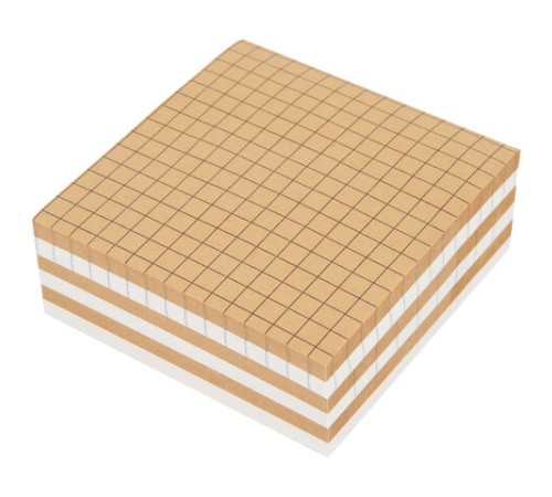 Блок самоклеящийся крафтовый (стикеры) BRAUBERG, MULTI KRAFT 76х76 мм, 300 листов, 115209