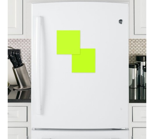 Блок самоклеящийся (стикеры) бесклеевые электростатические BRAUBERG 76х76 мм, 100 листов, желтые, 115210