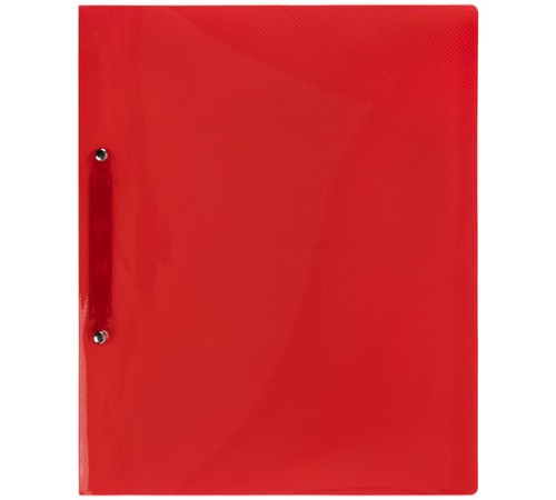 Папка для портфолио школьника/дошкольника, А4, 2 кольца, 10 файлов, красный пластик, ЮНЛАНДИЯ, 115235