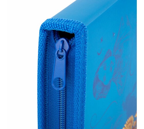 Папка-портфолио школьника, А4, на молнии, 8 вкладышей, обложка твердая, СИМВОЛИКА, BRAUBERG, 115243