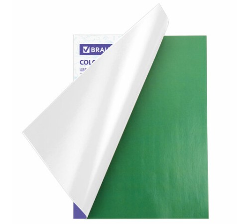 Цветная бумага А4 мелованная, 24 листа, 8 цветов, на скобе, BRAUBERG, 200х280 мм, 