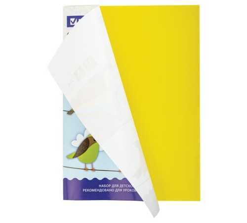 Цветная бумага А4 мелованная, 32 листа, 8 цветов, на скобе, BRAUBERG, 200х280 мм, 