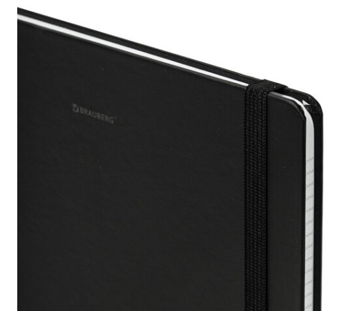 Блокнот с резинкой в клетку 96 л., БОЛЬШОЙ ФОРМАТ А4 204х299 мм, BRAUBERG, 