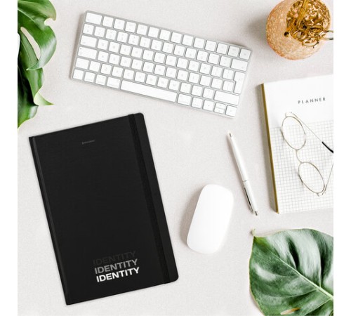 Блокнот с резинкой в клетку 96 л., БОЛЬШОЙ ФОРМАТ А4 204х299 мм, BRAUBERG, 