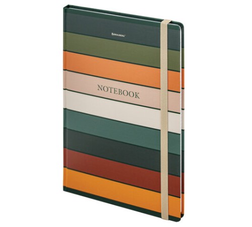 Блокнот с резинкой в клетку 96 л., БОЛЬШОЙ ФОРМАТ А4 204х299 мм, BRAUBERG, 