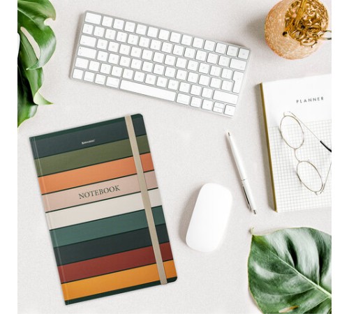 Блокнот с резинкой в клетку 96 л., БОЛЬШОЙ ФОРМАТ А4 204х299 мм, BRAUBERG, 