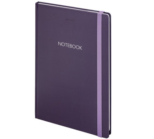 Блокнот с резинкой в клетку 96 л., БОЛЬШОЙ ФОРМАТ А4 204х299 мм, BRAUBERG, 