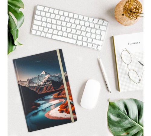 Блокнот с резинкой в клетку 96 л., БОЛЬШОЙ ФОРМАТ А4 204х299 мм, BRAUBERG, 